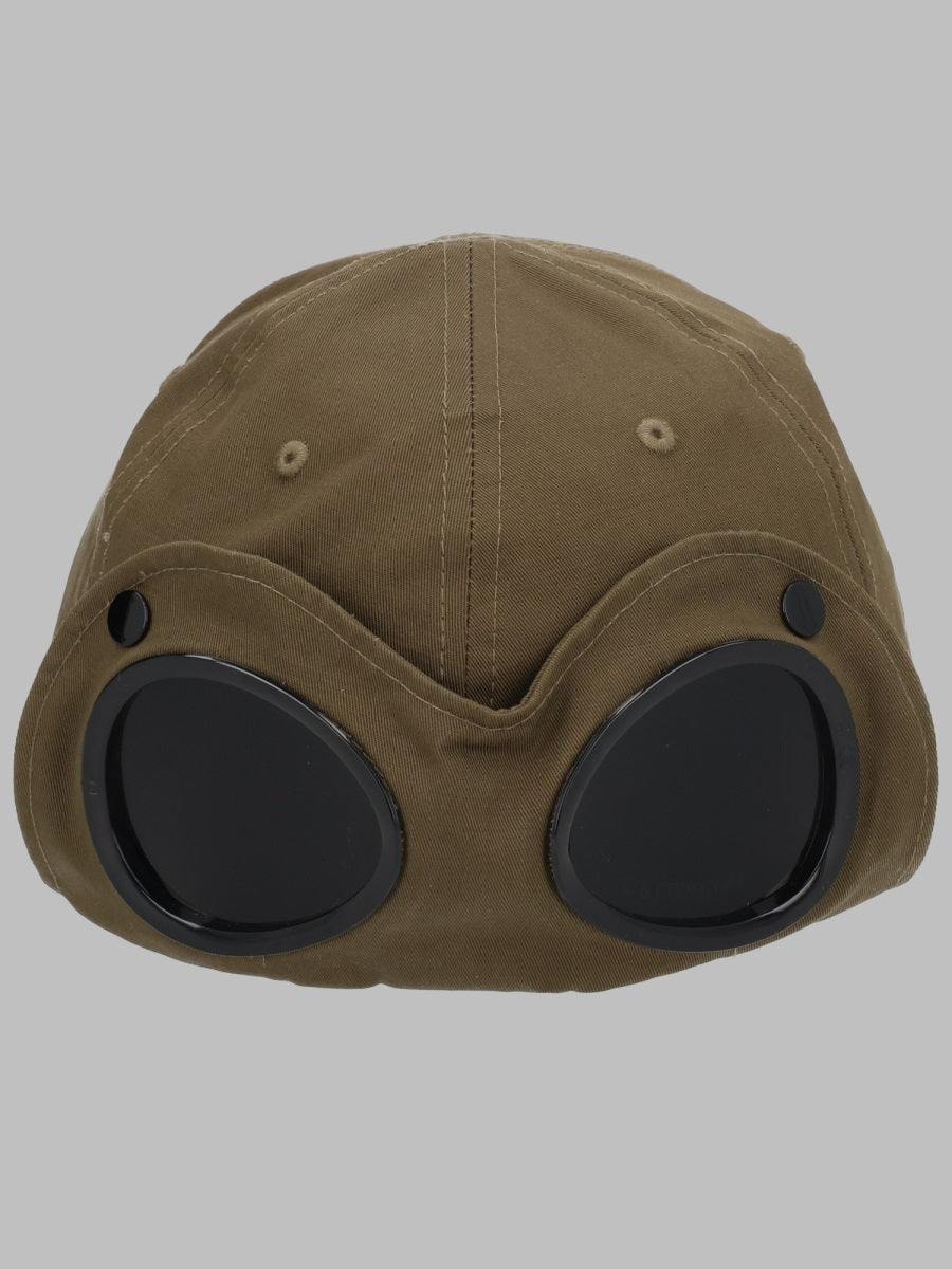 C.P. Company 12CKAC044B00K_6288A683 Cotton Baseball Cap — Green, view 2