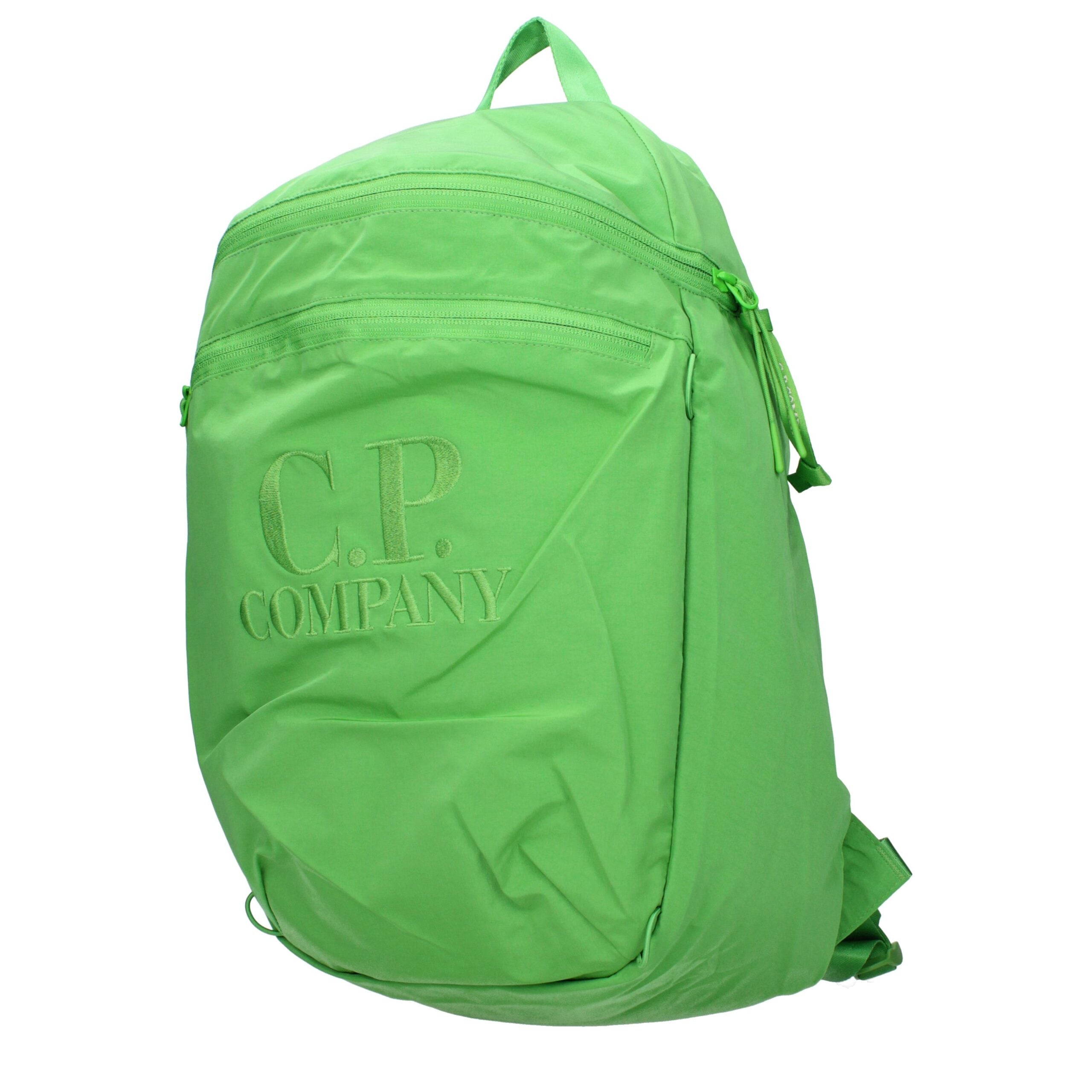 C.P. Company Logo-Embroidered Fabric Backpack — Green, view 2