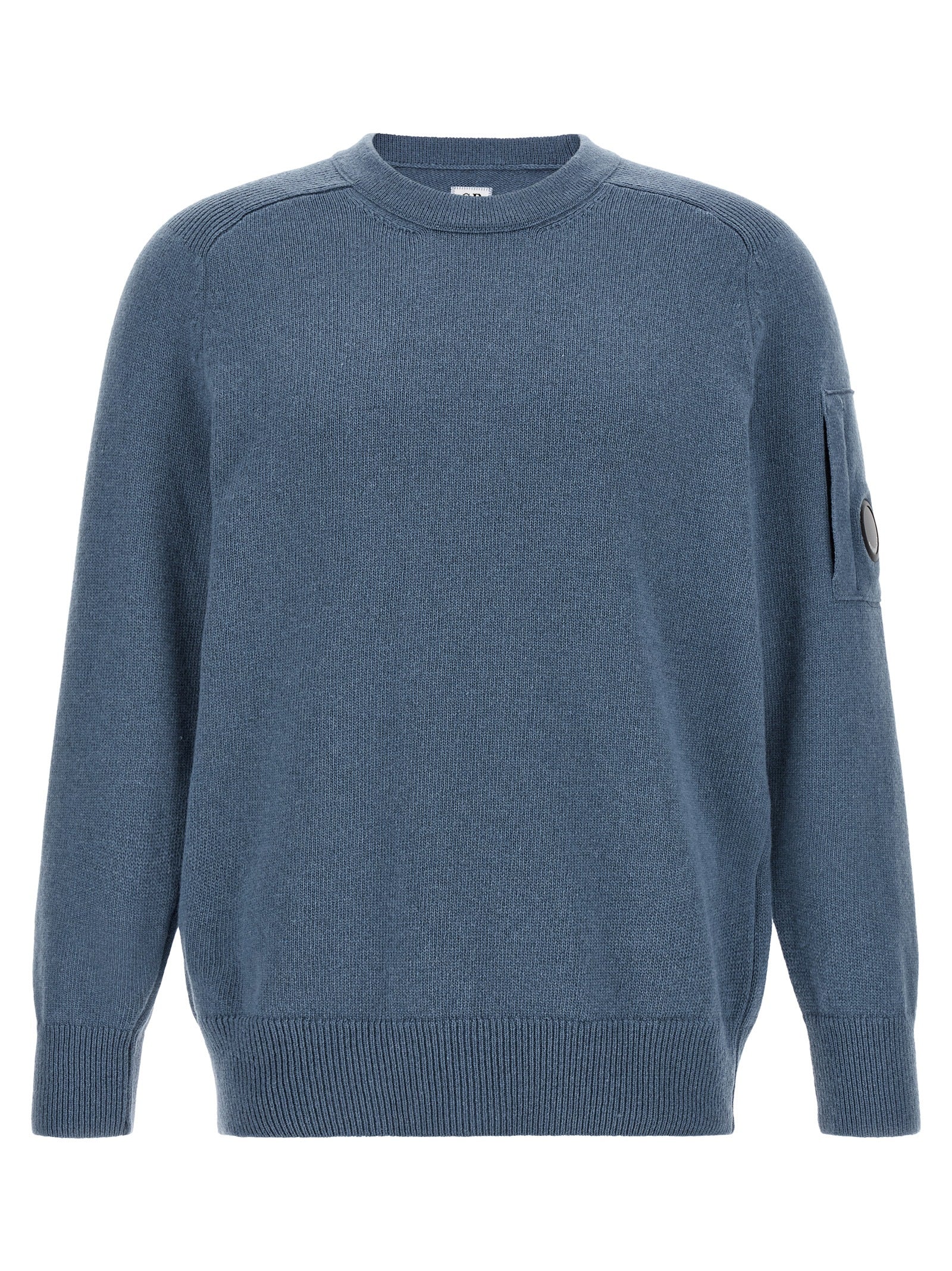 C.P. Company Wool Crew Neck Sweater — Blue by C.p. Company