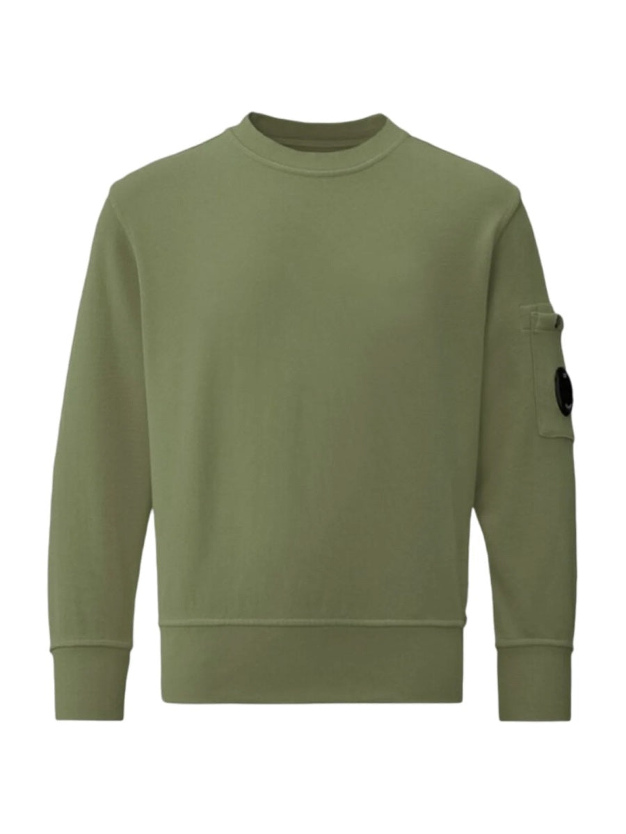 C.P. Company Cotton Sweater — Green, view 2