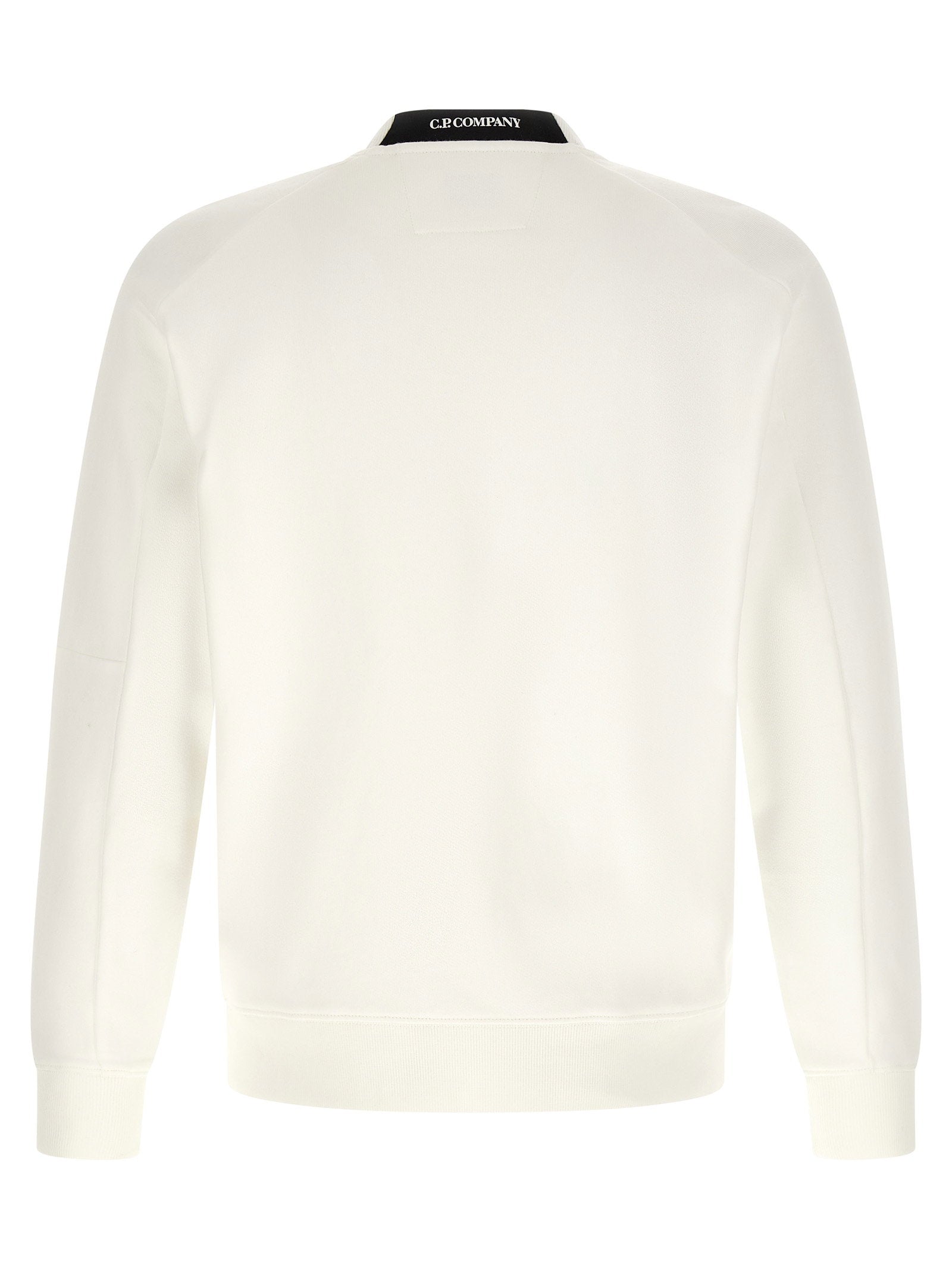 C.p. Company Diagonal Raised Cotton Fleece Sweatshirt — Cream, view 2