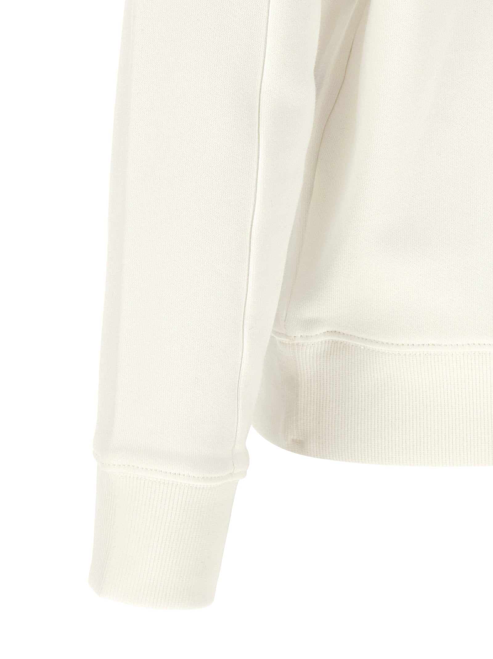 C.p. Company Diagonal Raised Cotton Fleece Sweatshirt — Cream, view 4