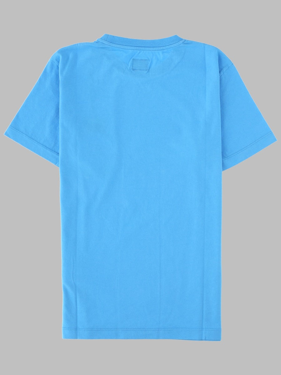 C.P. Company 100% Cotton T-Shirt — Blue, view 2