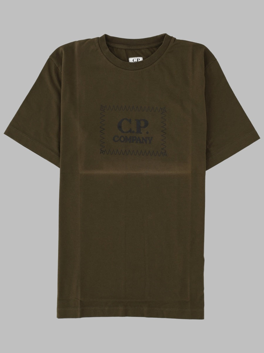 C.P. Company Cotton Short-Sleeve T-Shirt — Green by C.p. Company