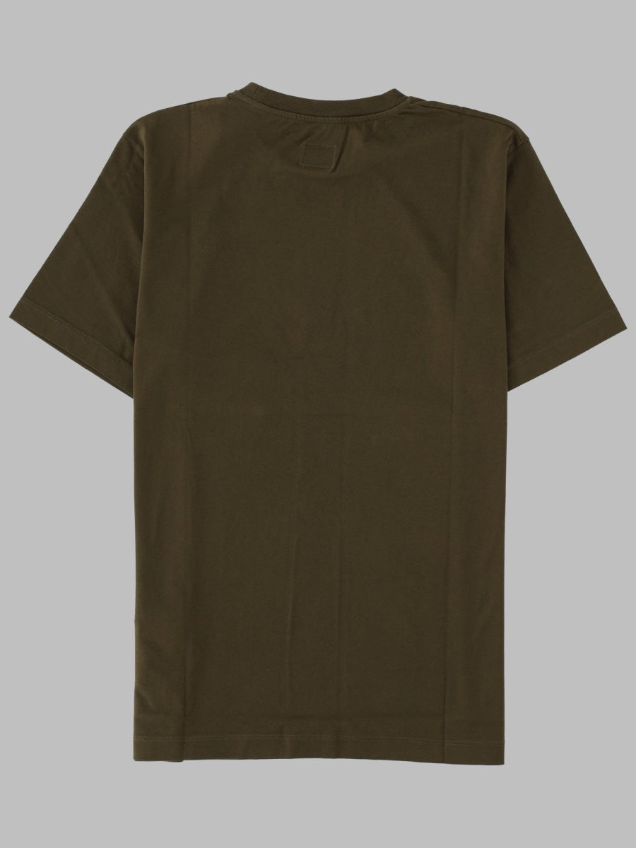C.P. Company Cotton Short-Sleeve T-Shirt — Green, view 2