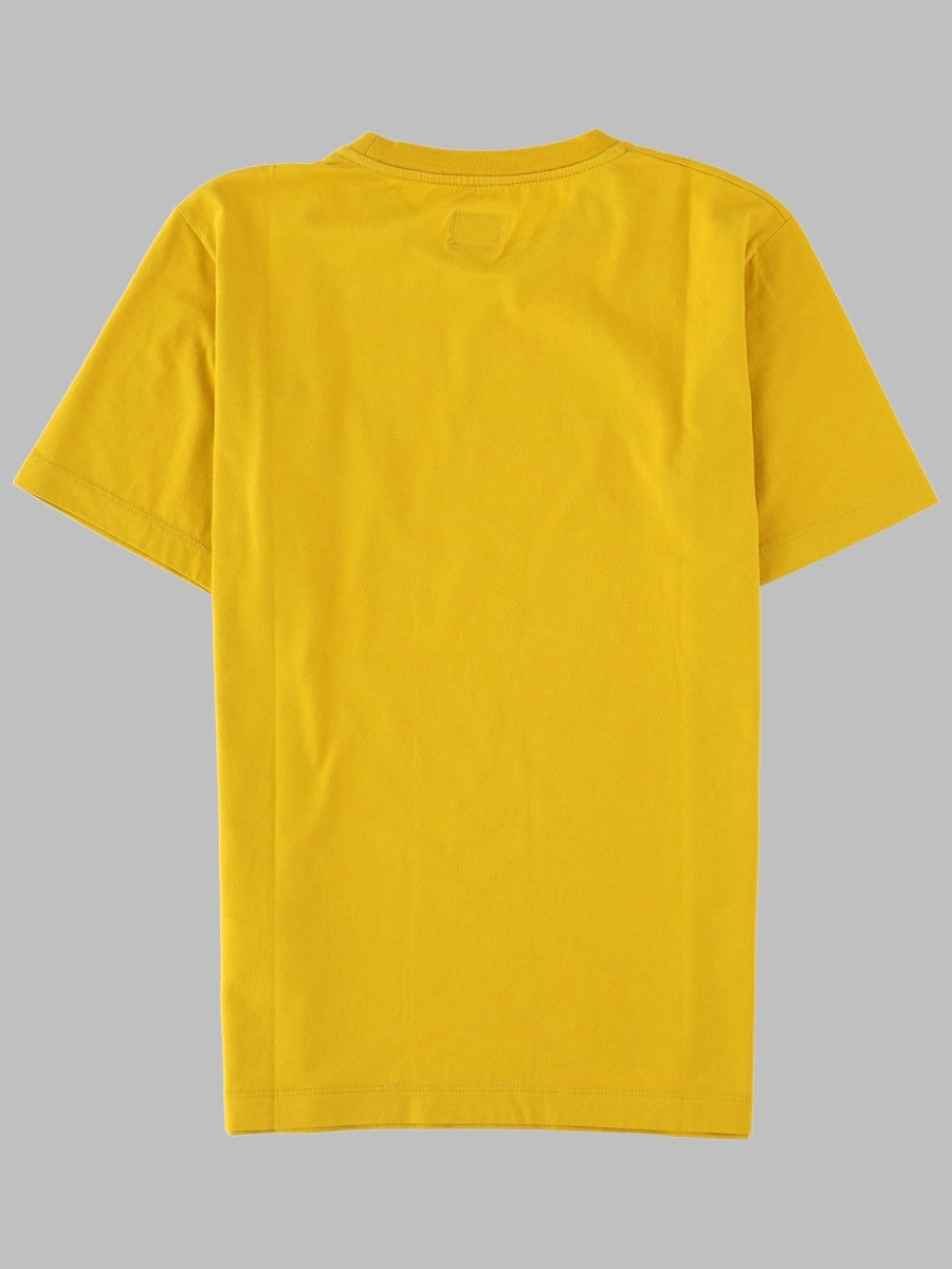 C.P. Company Cotton T-Shirt — Yellow, view 2