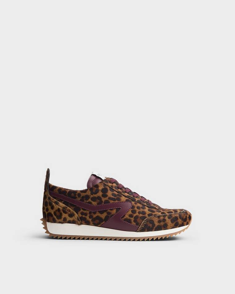 Calf Hair Retro Runner, view 2
