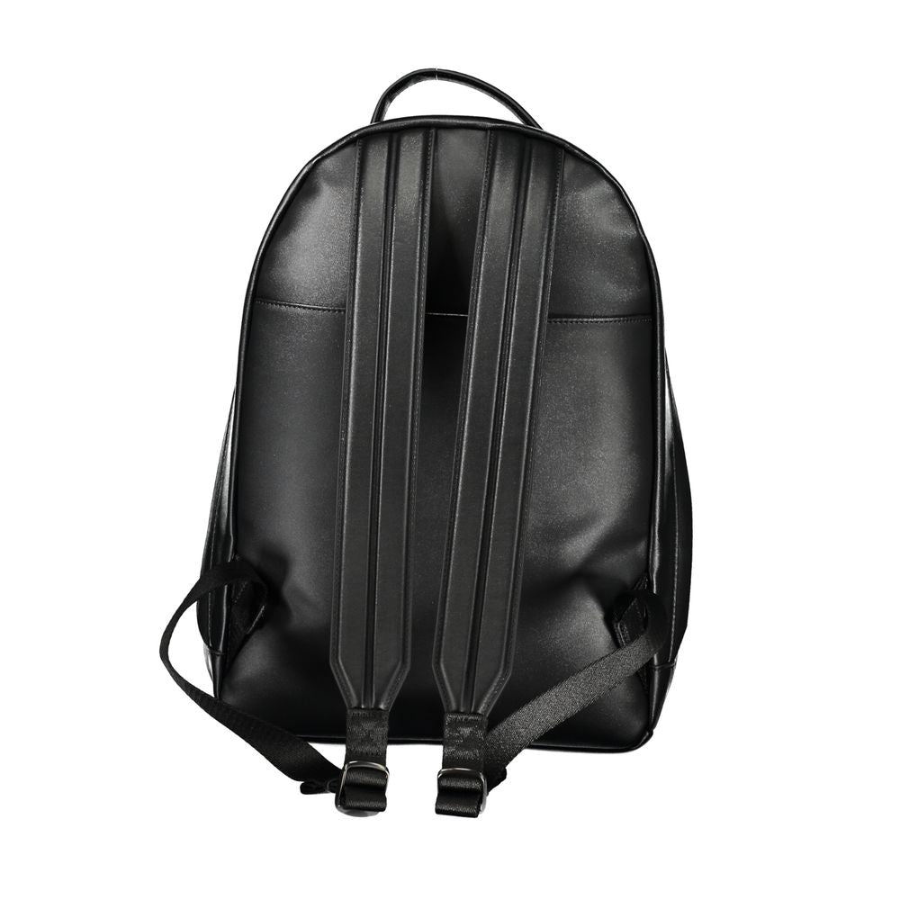 Calvin Klein Leather Backpack — Black, view 2