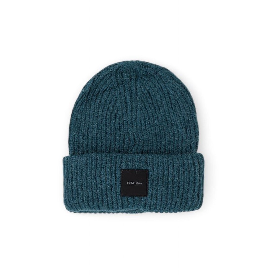 Calvin Klein CA16496700150RO Alpaca-Blend Ribbed Beanie — Green by Calvin Klein