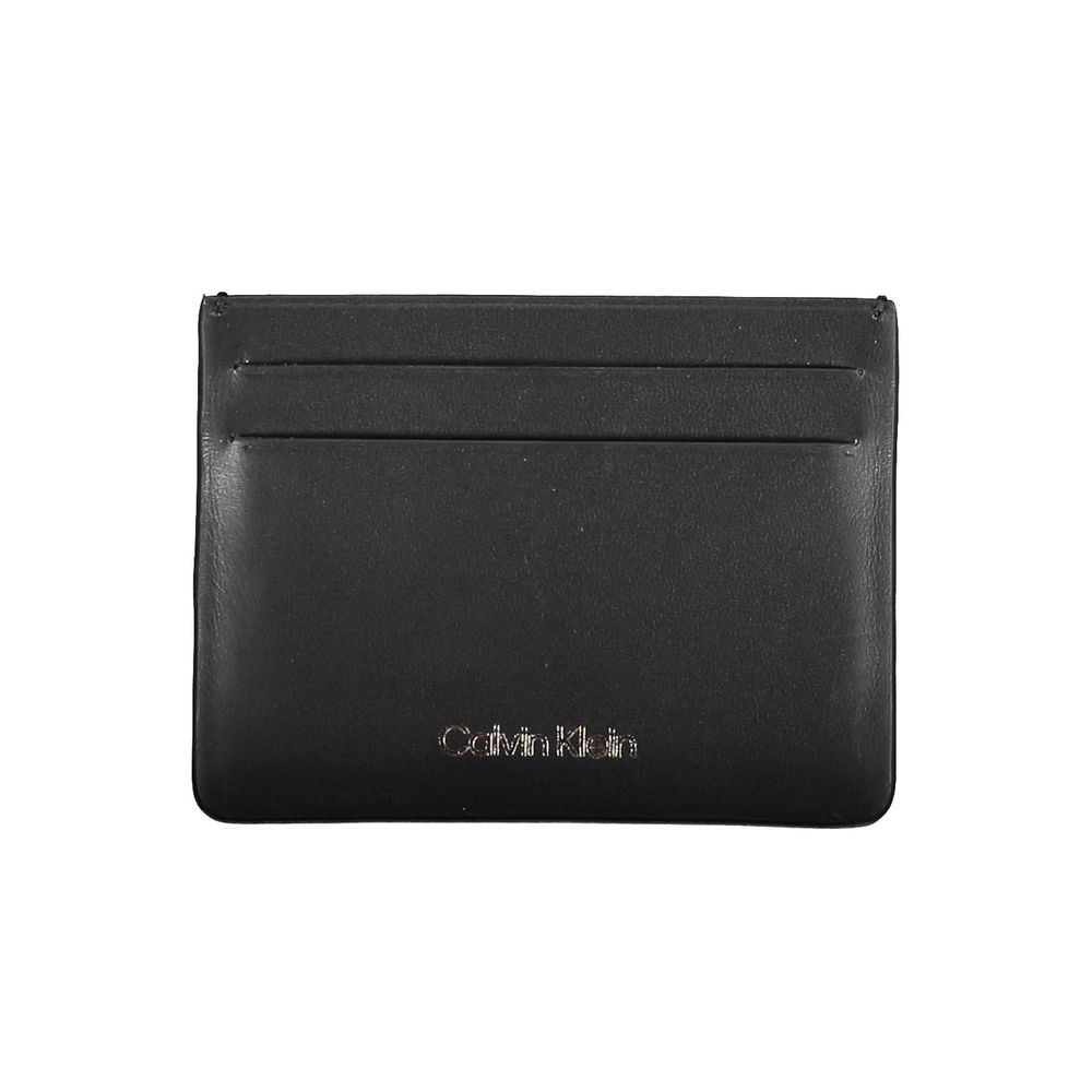 Calvin Klein Leather Card Case — Black by Calvin Klein
