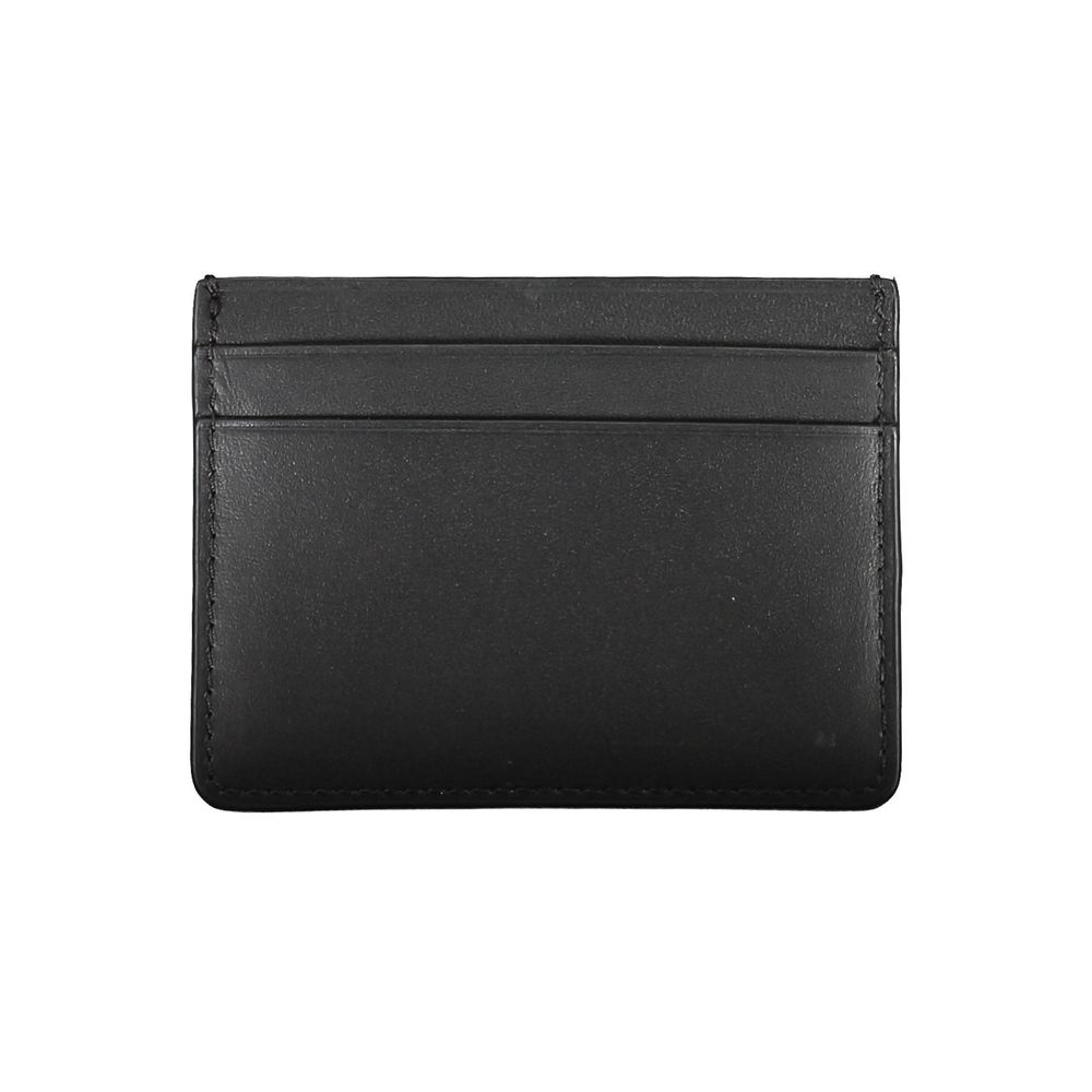 Calvin Klein Leather Card Case — Black, view 2