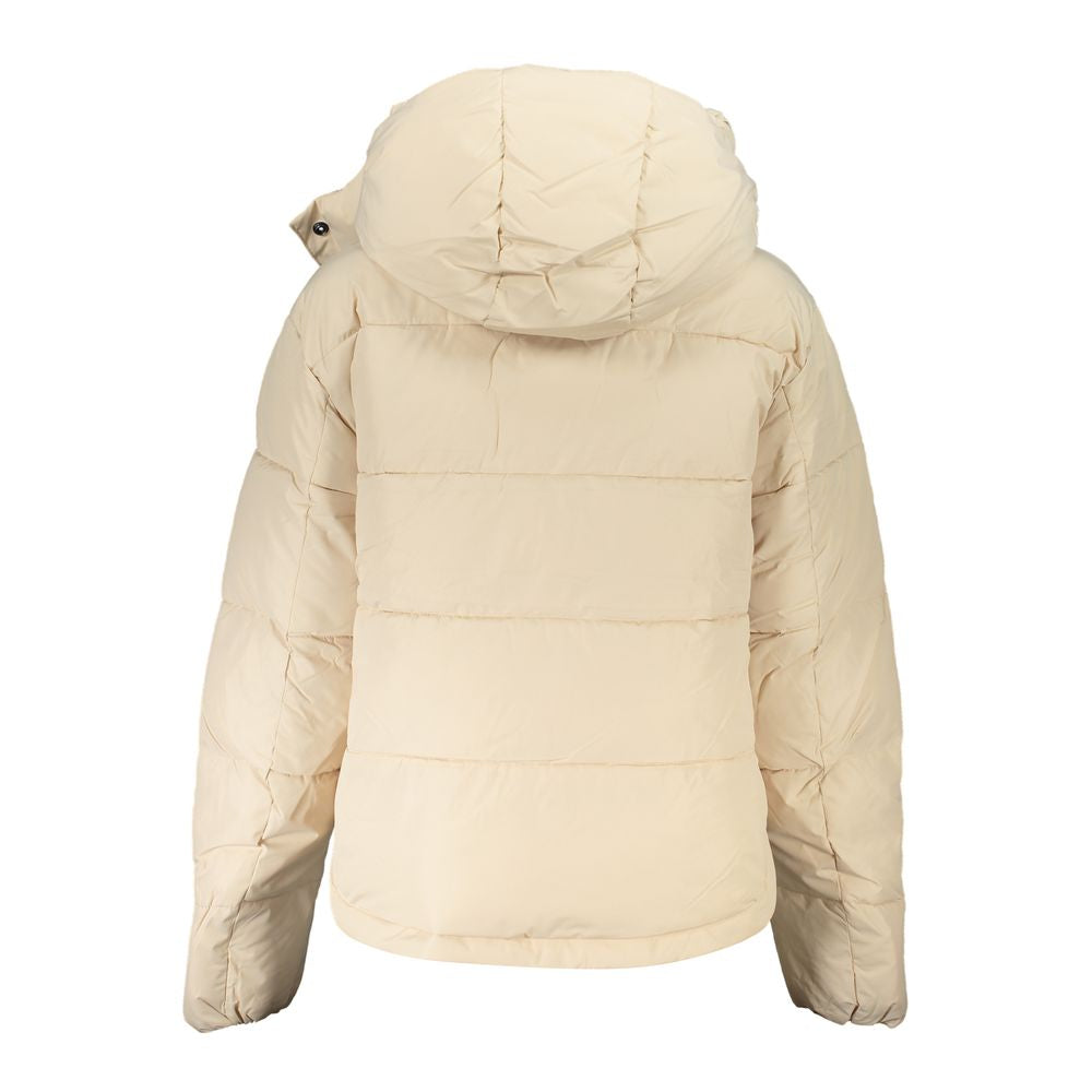 Calvin Klein Quilted Polyester Down Jacket — Beige, view 2