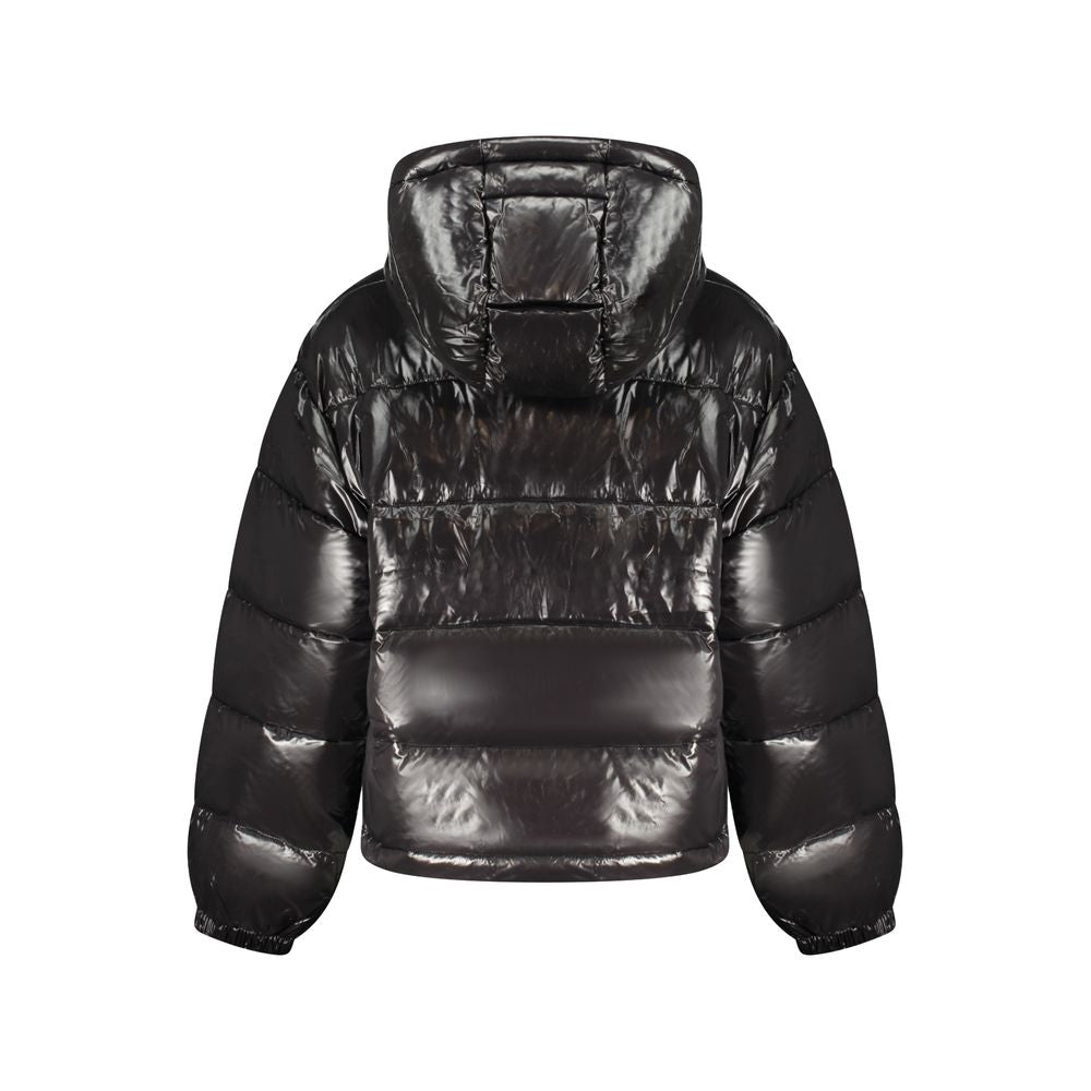 Calvin Klein Quilted Hooded Down Jacket — Black, view 2