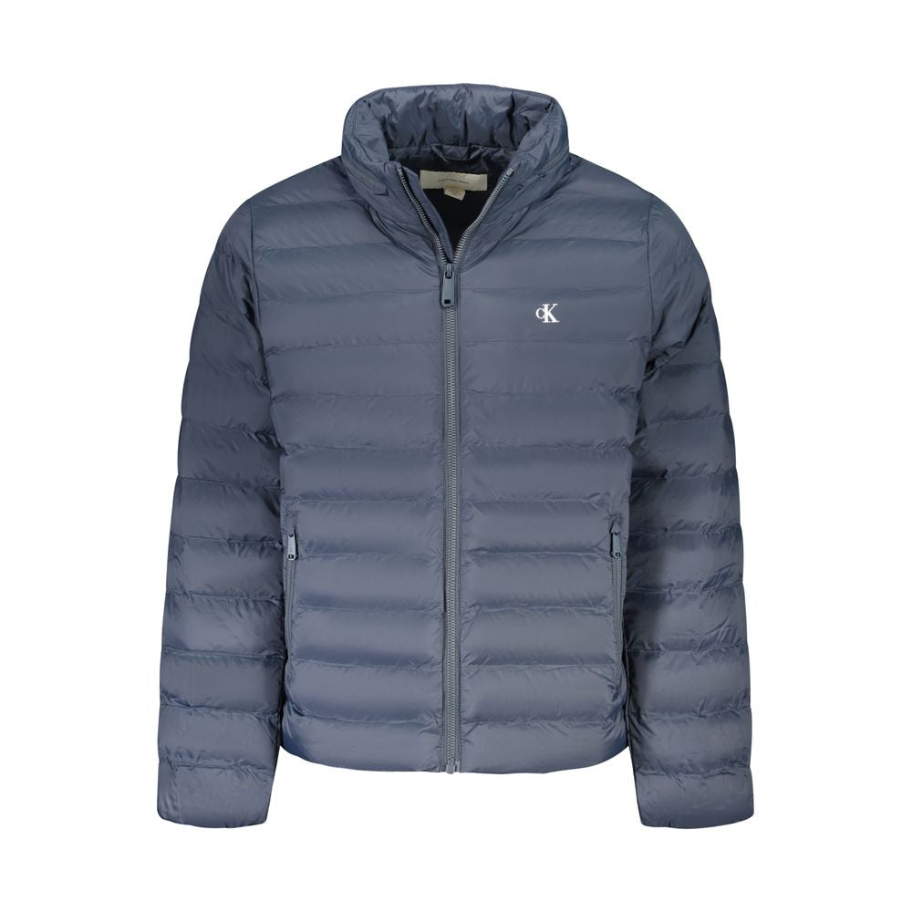 Calvin Klein Quilted Nylon Down Jacket — Blue by Calvin Klein