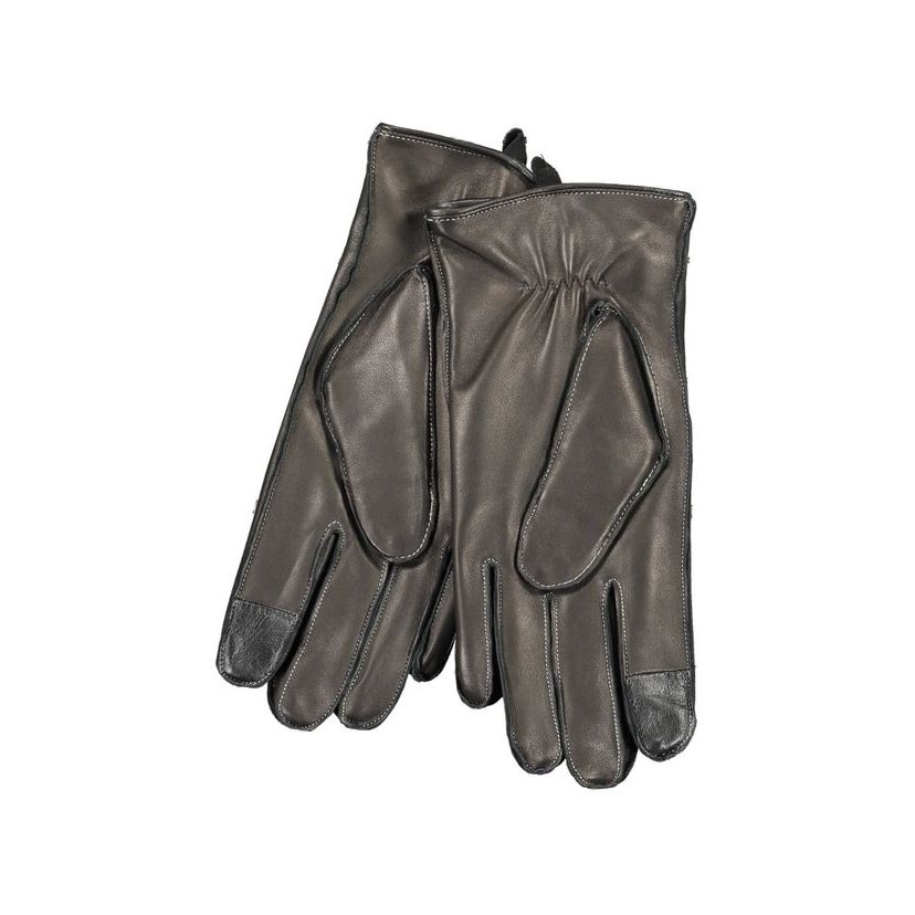 Calvin Klein Wool-blend Gloves — Black, view 2