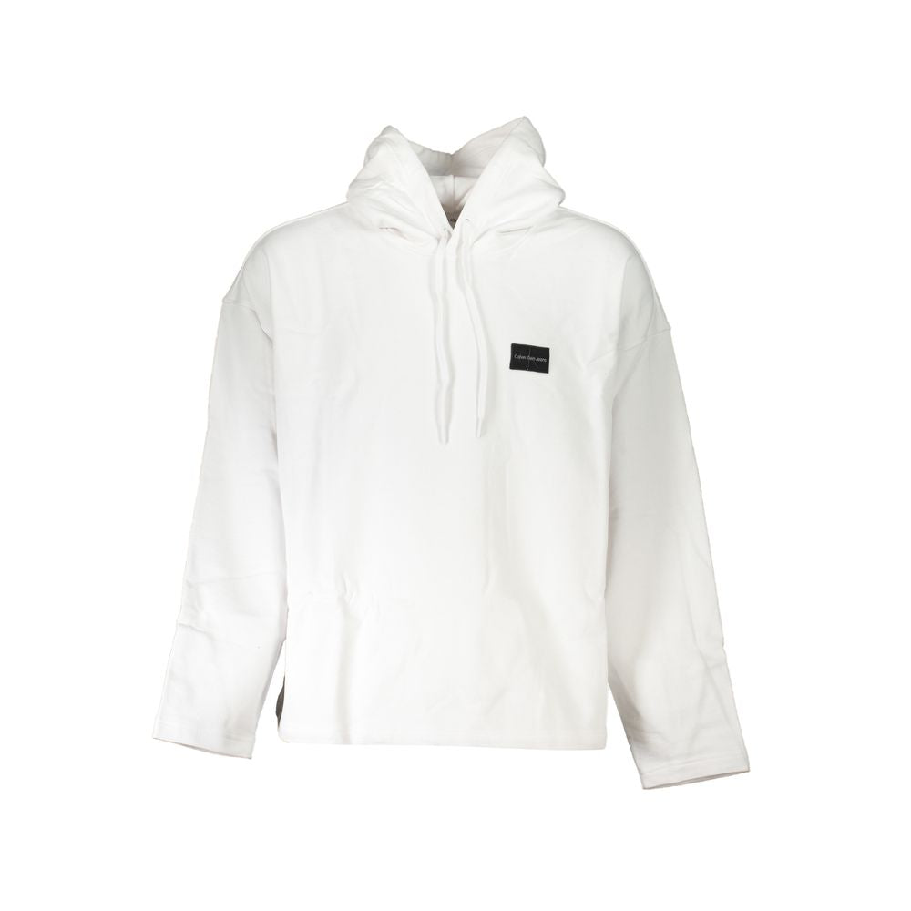 Calvin Klein Cotton Logo Hoodie — White by Calvin Klein