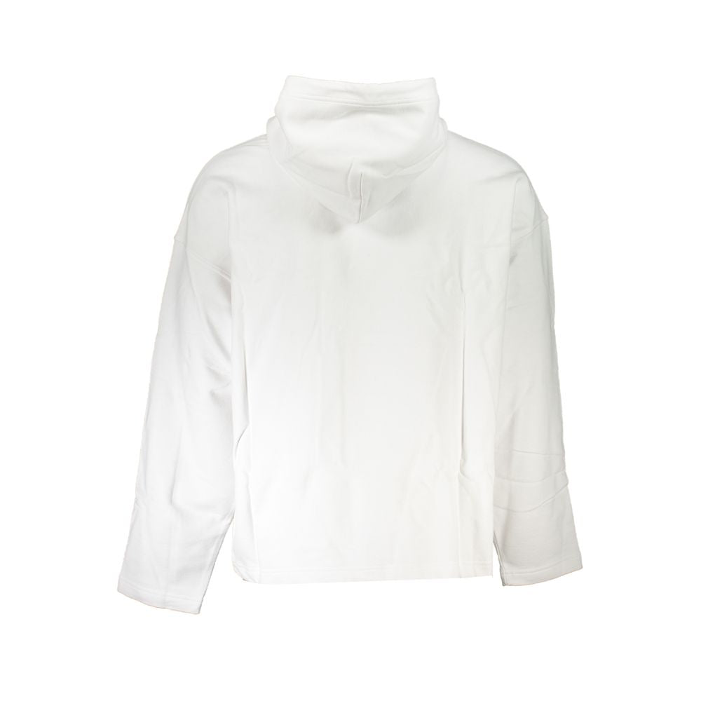 Calvin Klein Cotton Logo Hoodie — White, view 2