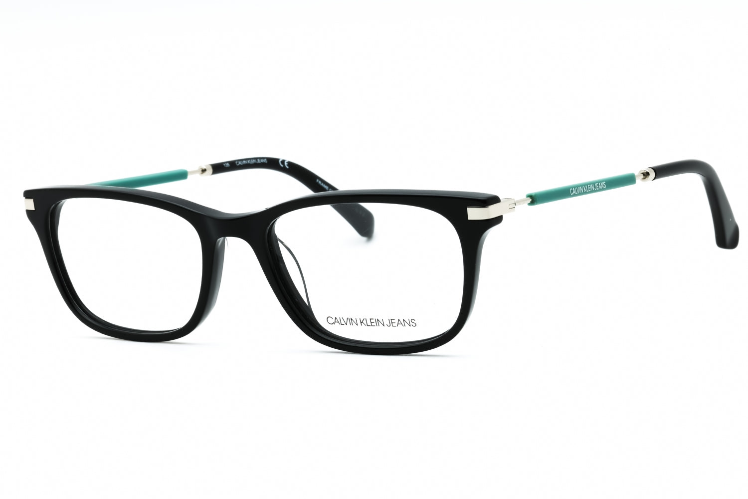 Calvin Klein Jeans CKJ18705 Rectangular Acetate Eyeglasses — Black by Calvin Klein Jeans