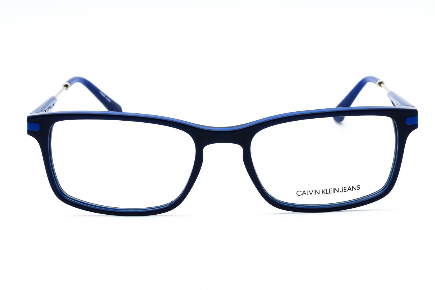 Calvin Klein Jeans CKJ18707 Rectangular Acetate Eyeglasses — Navy, view 2