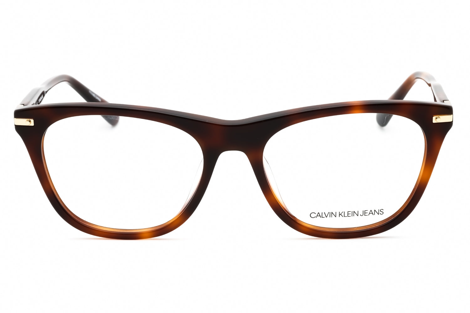 Calvin Klein Jeans CKJ19525 Tortoiseshell Acetate Eyeglasses — Brown, view 2