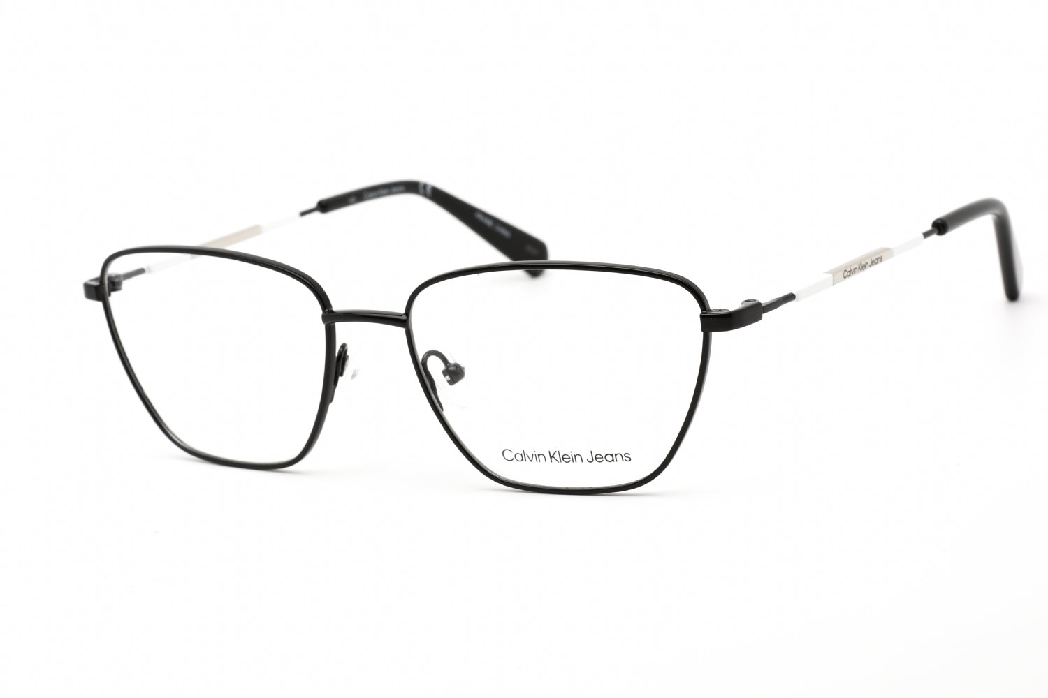 Calvin Klein Jeans CKJ21221 Cat Eye Metal Eyeglasses — Black by Calvin Klein Jeans