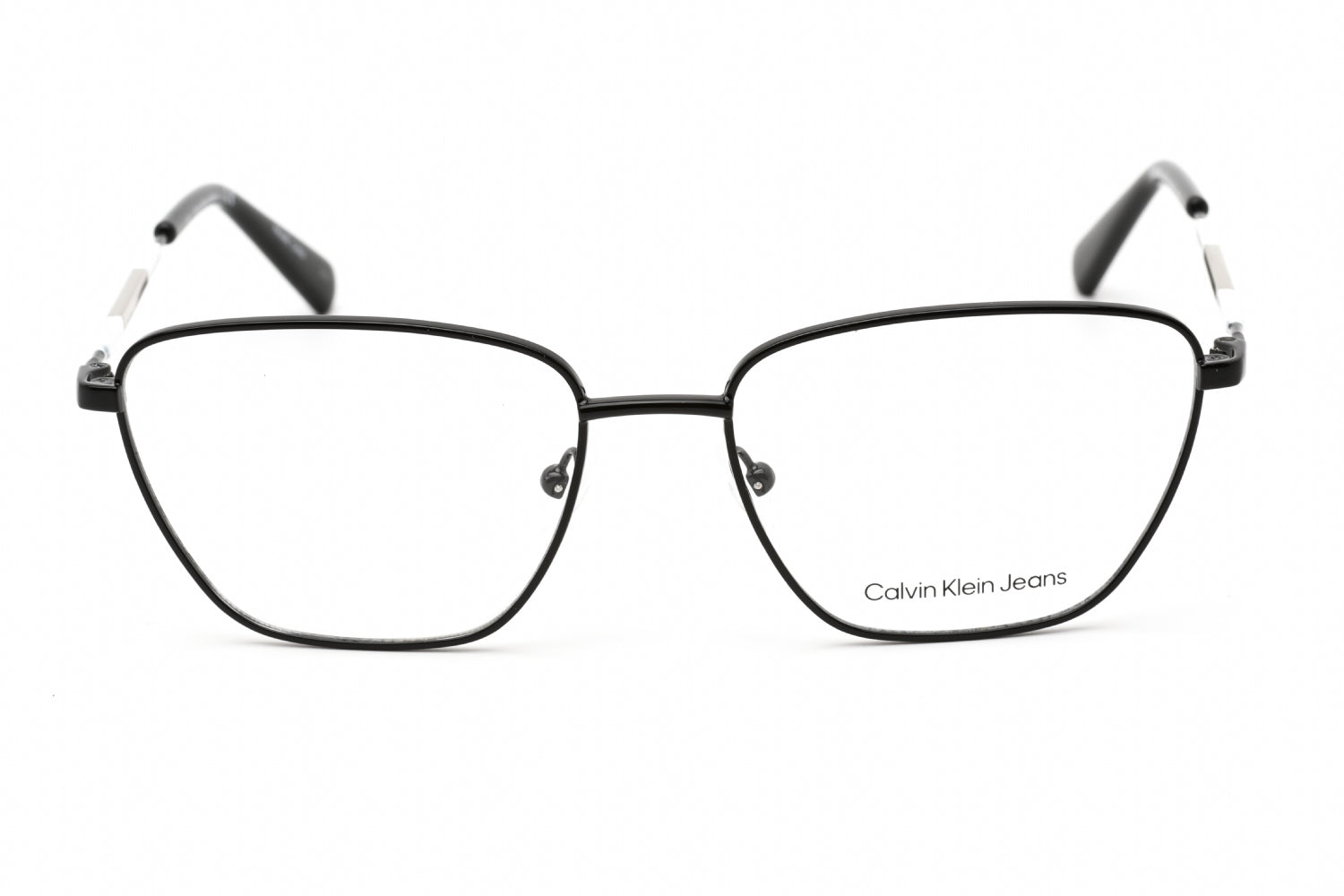 Calvin Klein Jeans CKJ21221 Cat Eye Metal Eyeglasses — Black, view 2