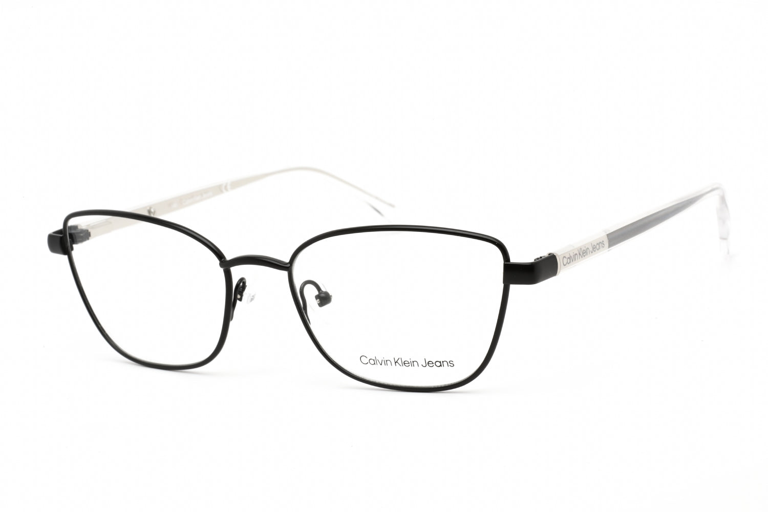 Calvin Klein Jeans CKJ21224 Cat Eye Metal Eyeglasses — Black by Calvin Klein Jeans