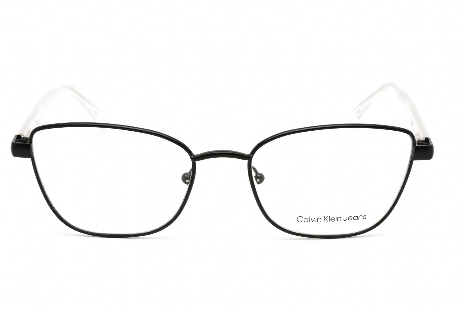 Calvin Klein Jeans CKJ21224 Cat Eye Metal Eyeglasses — Black, view 2