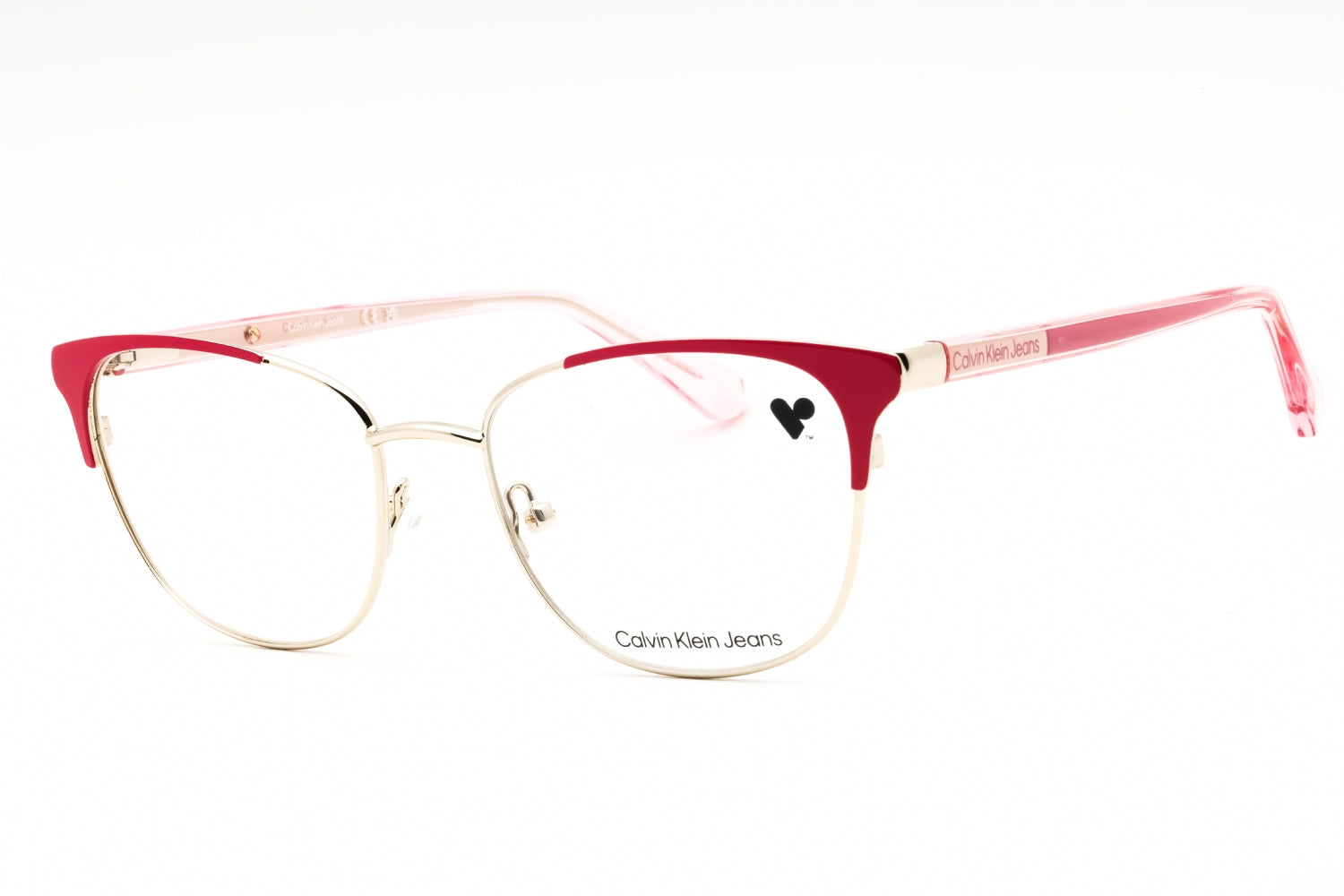 Calvin Klein Jeans CKJ22218 Cat-Eye Metal Eyeglasses — Gold by Calvin Klein Jeans