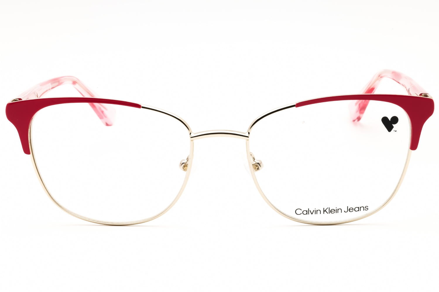 Calvin Klein Jeans CKJ22218 Cat-Eye Metal Eyeglasses — Gold, view 2