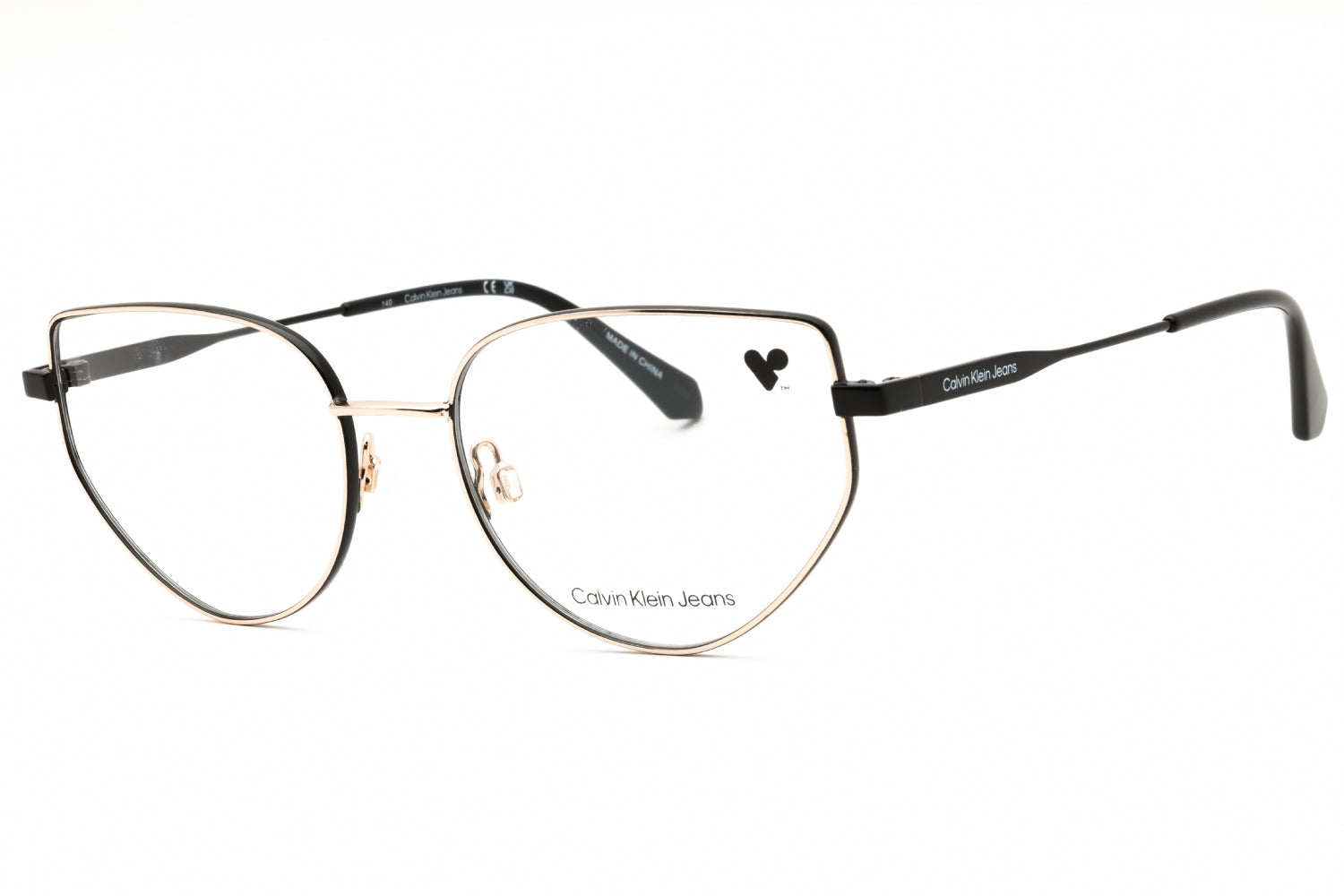 Calvin Klein Jeans CKJ22219 Cat Eye Metal Eyeglasses — Gold by Calvin Klein Jeans