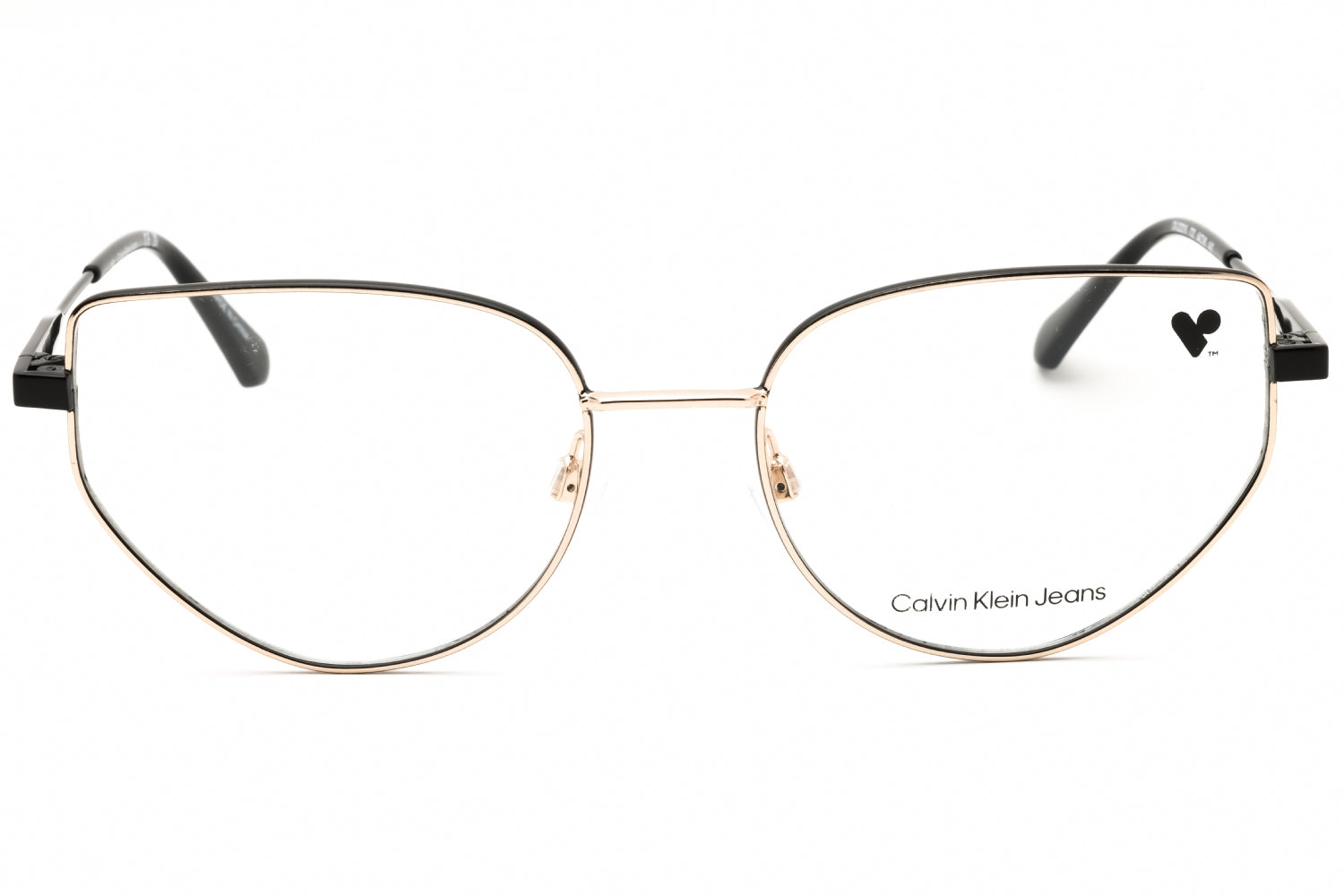 Calvin Klein Jeans CKJ22219 Cat Eye Metal Eyeglasses — Gold, view 2
