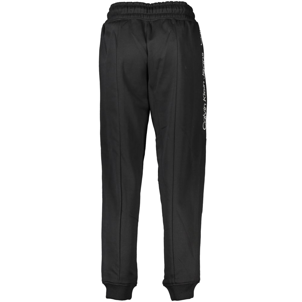 Calvin Klein Fleece-Lined Polyester Joggers — Black, view 2
