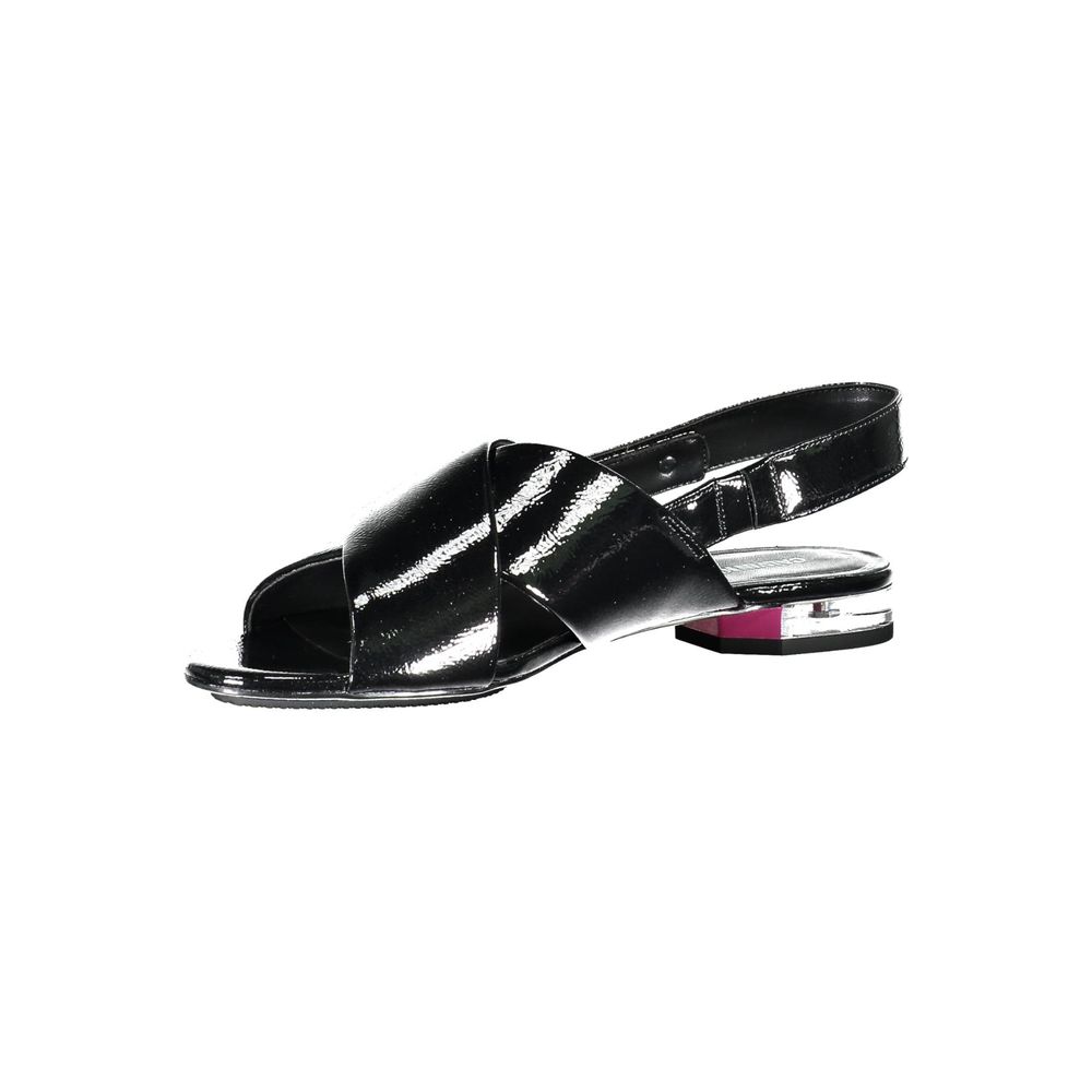 Calvin Klein Cross-Front Sandal — Black, view 2