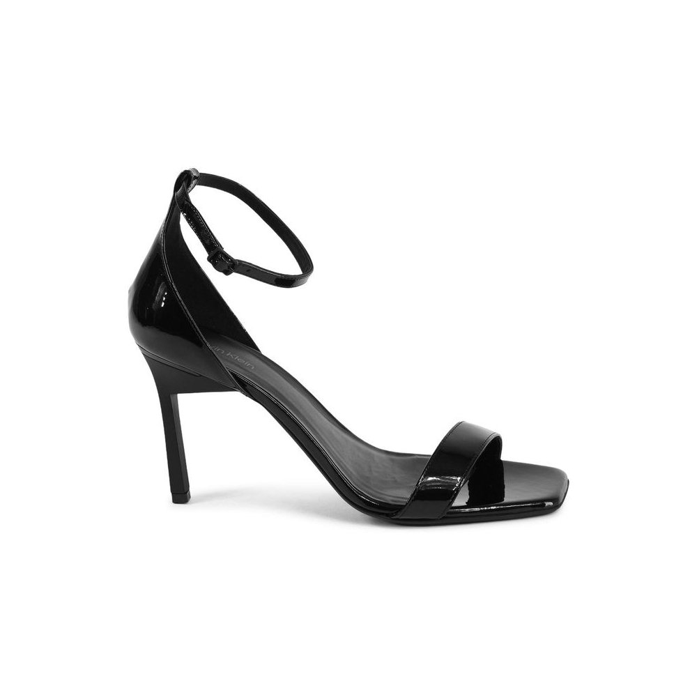 Calvin Klein Leather Stiletto Sandals — Black by Calvin Klein