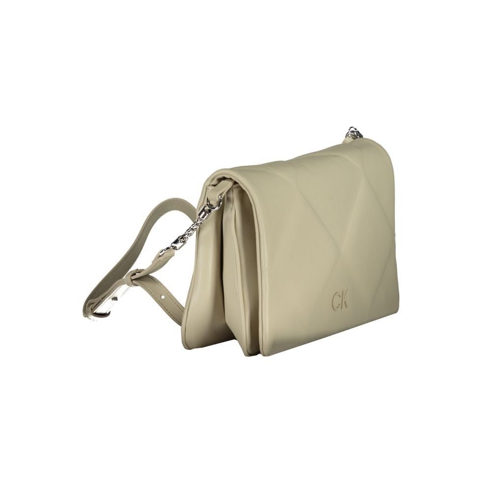 Calvin Klein Synthetic Shoulder Bag — Beige, view 3