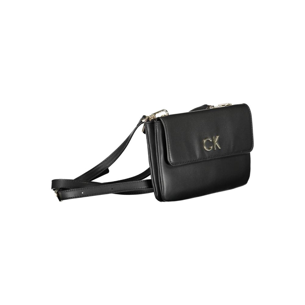 Calvin Klein Synthetic Shoulder Bag — Black, view 3