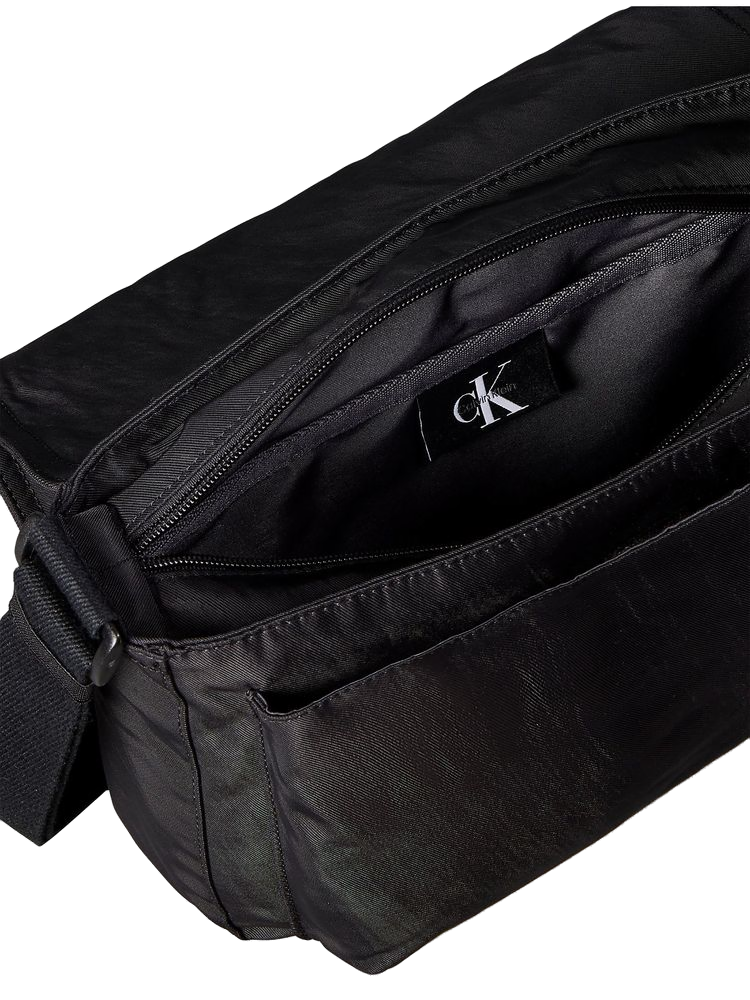 Calvin Klein Nylon Shoulder Bag — Black, view 3