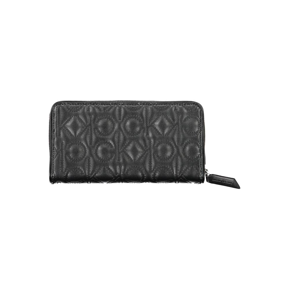 Calvin Klein Quilted Polyurethane Wallet — Black, view 2