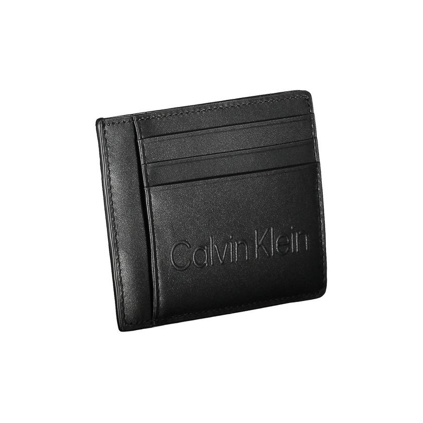 Calvin Klein Polyethylene Wallet — Black, view 3