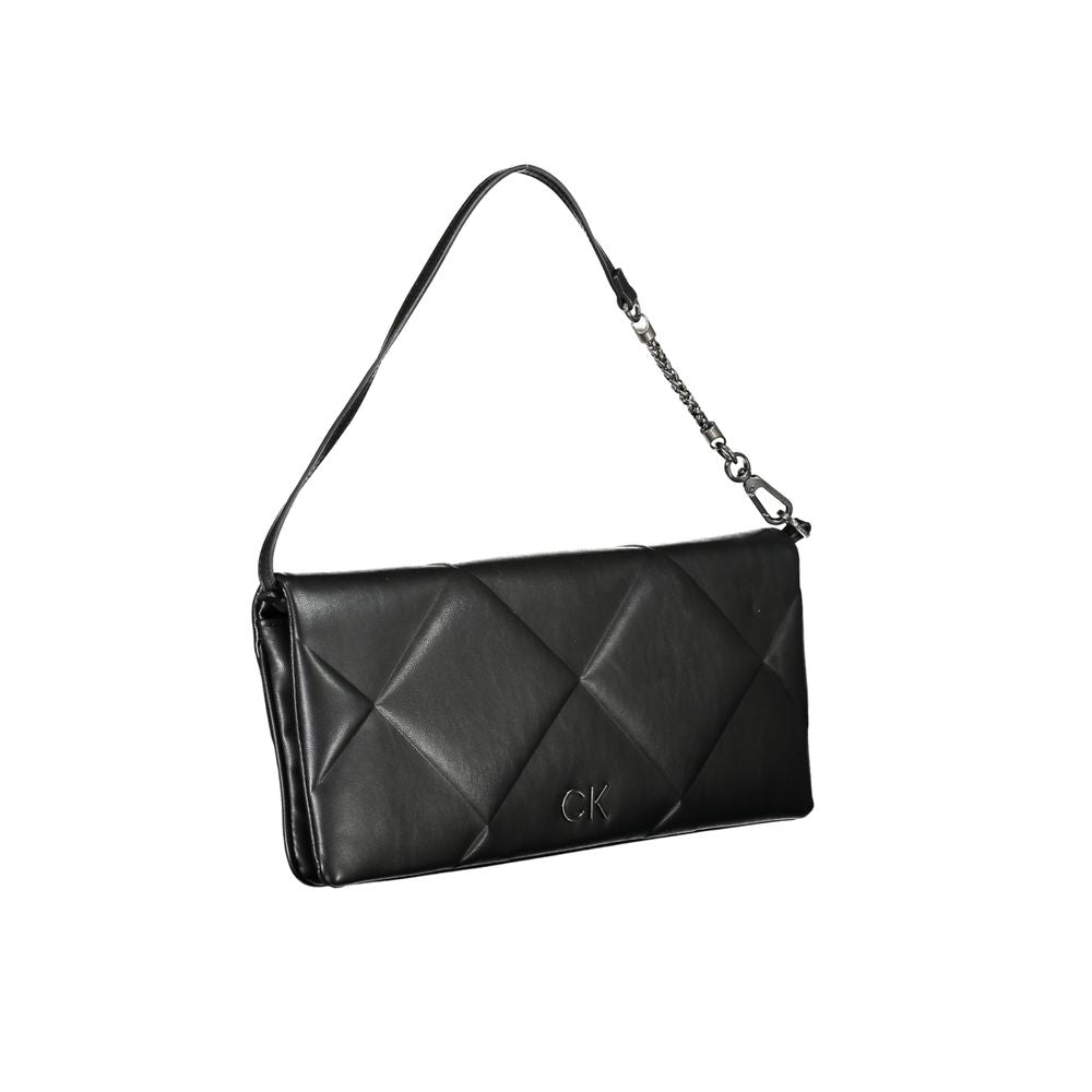 Calvin Klein Quilted Leather Wallet — Black, view 3