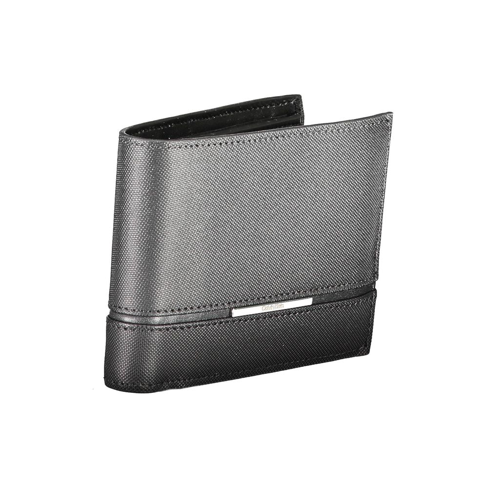 Calvin Klein Leather Wallet — Black, view 3
