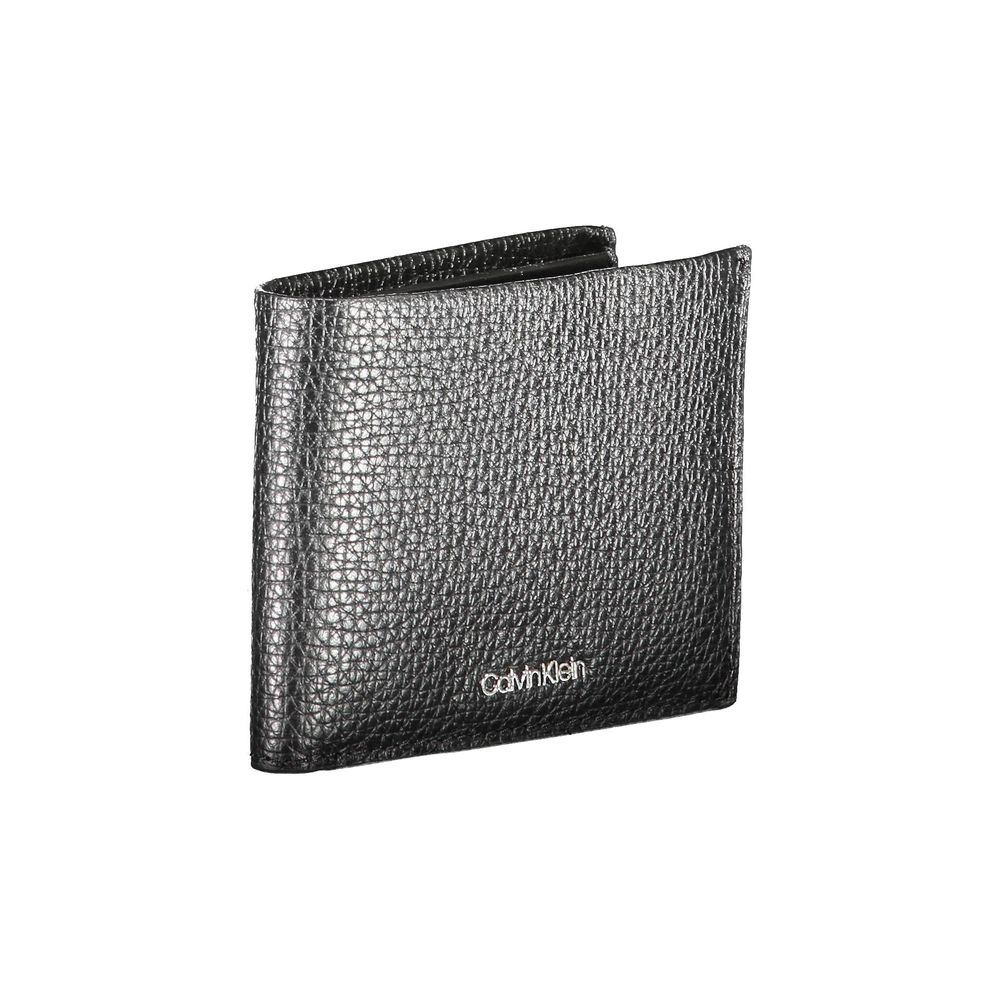 Calvin Klein Leather Wallet — Black, view 3