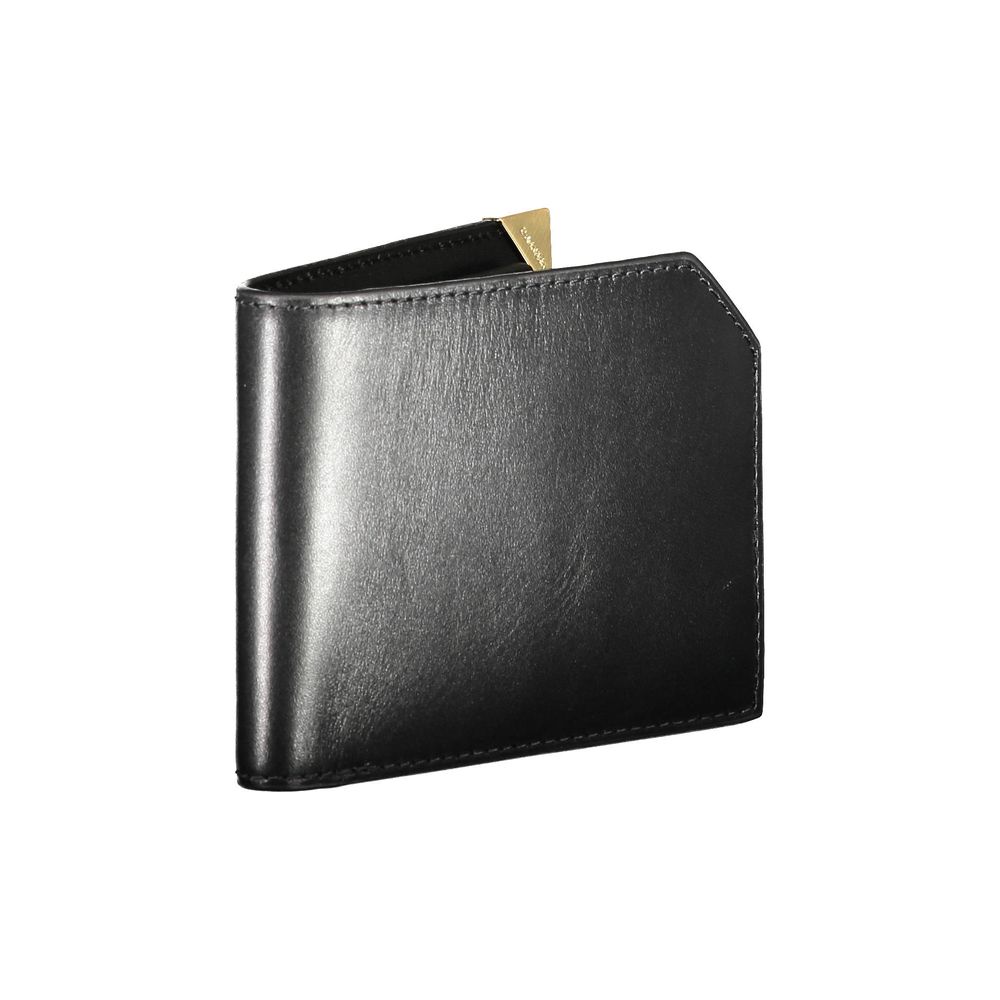Calvin Klein Leather Wallet — Black, view 3