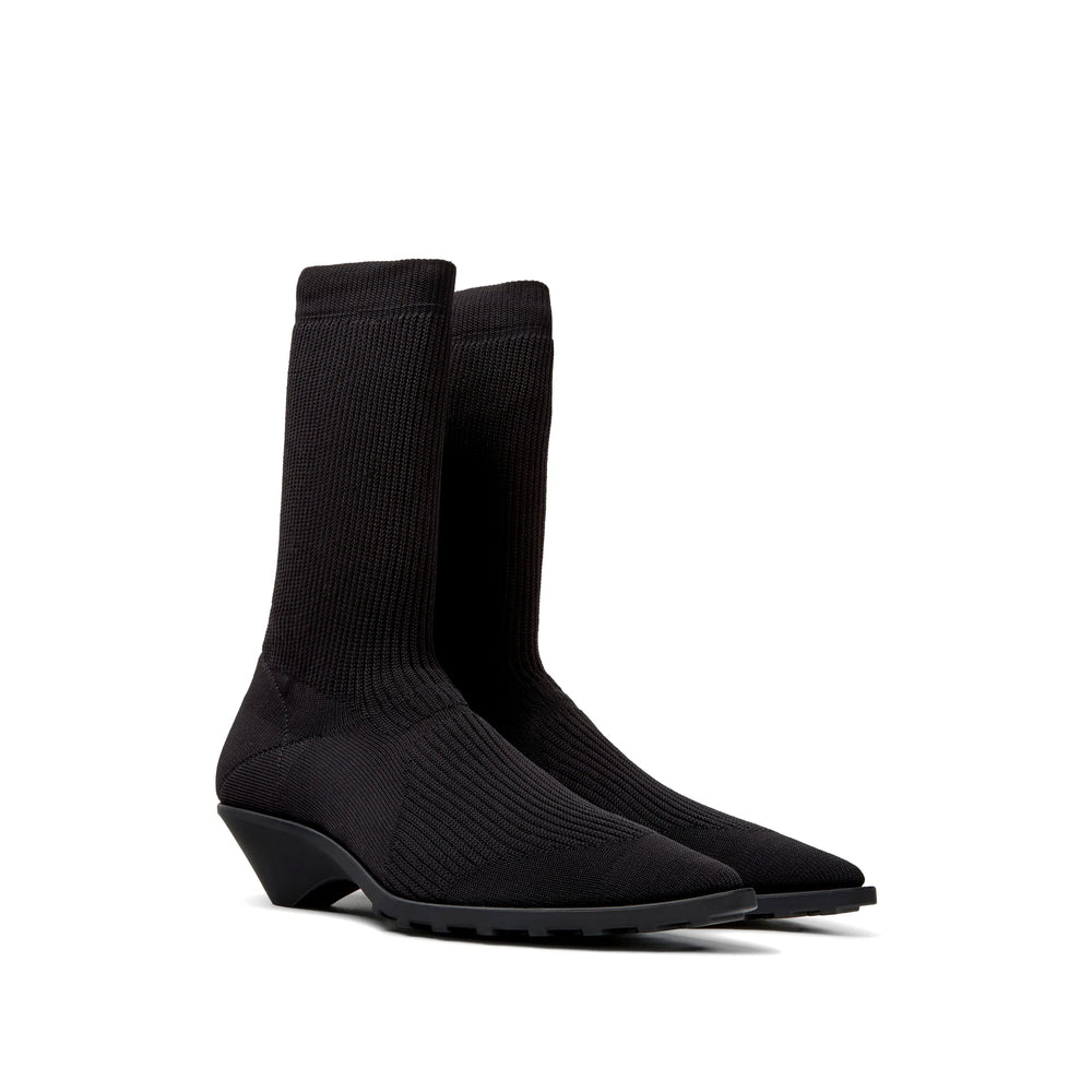 Camper Kitten Heel Ankle Boot — Black, view 5