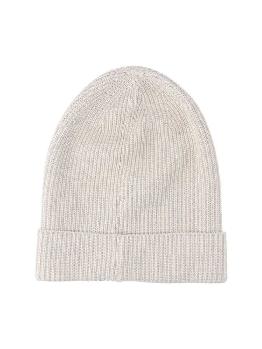 Canada Goose 5595U Ribbed Knit Cotton Beanie — White, view 2
