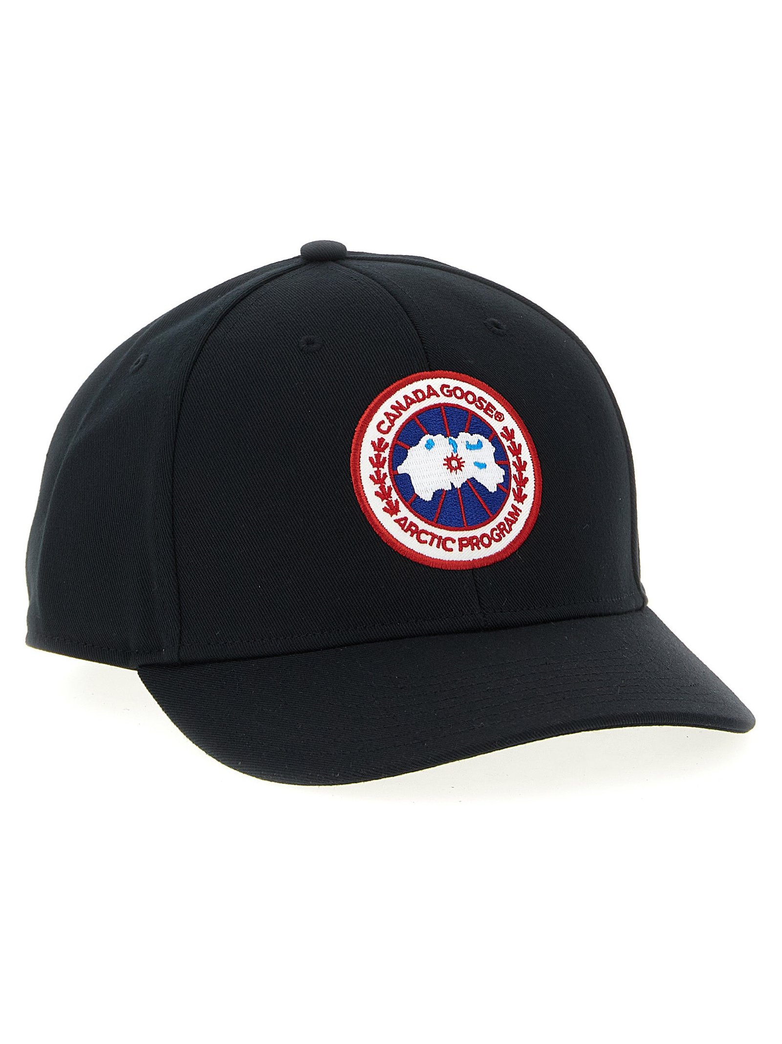 Canada Goose CA318913BM Logo-Embroidered Baseball Cap — Black, view 2