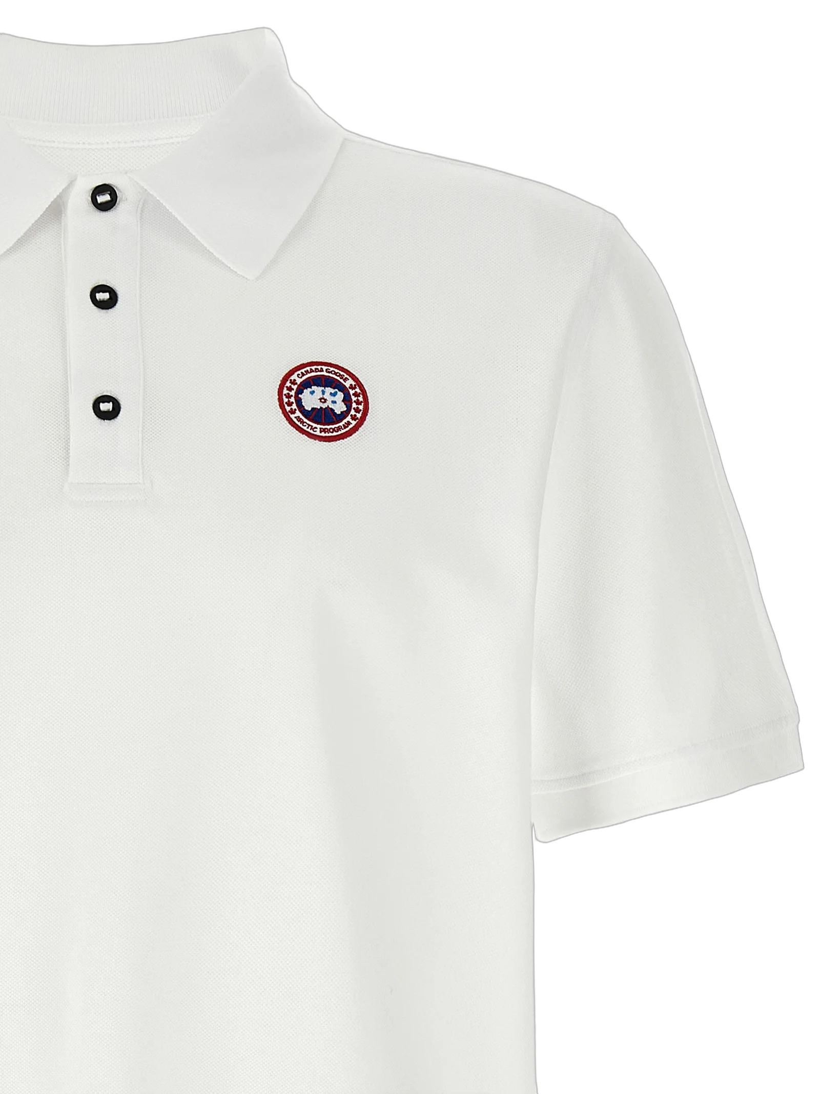 Canada Goose Beckley Polo Shirt — White, view 3