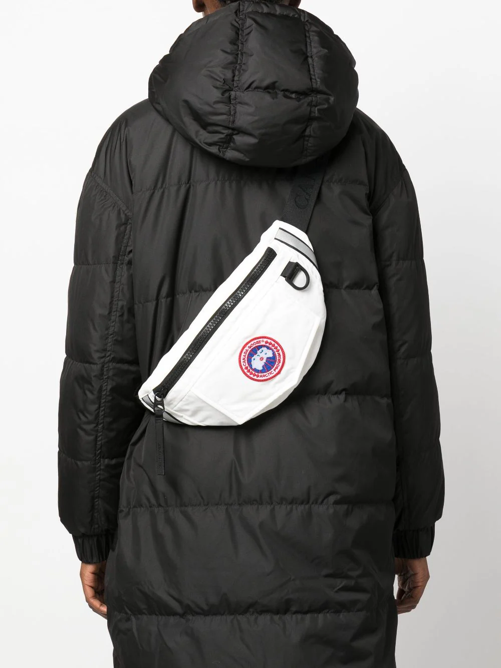 Canada Goose Women Logo Patch Belt Bag — White, view 2