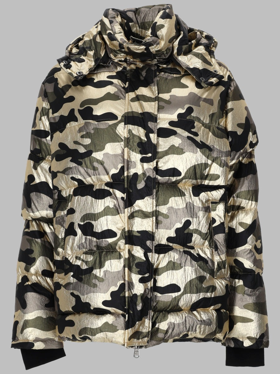 Canadian Classics Hooded Nylon Puffer Jacket — Green by Canadian Classics